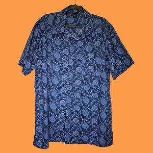 Junction West Men's XXL Short Sleeve Hawaiian All Over Print Summer Button Shirt